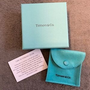 ⭐️HP⭐️Tiffany & Co.|Box, Pouch and Sterling Silver Care Instructions